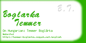 boglarka temmer business card