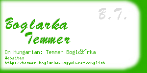 boglarka temmer business card